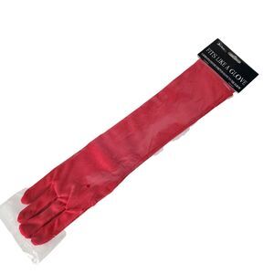 Adult 18 Inch Long Red Stretch Gloves Opera Party Costume Cosplay New In Package